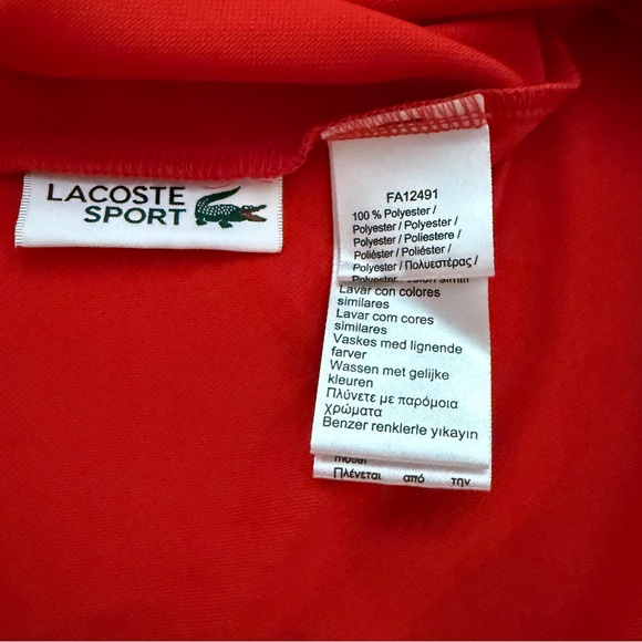 Lacoste - Men's Red and Black Shirt - Size X Large - Like New ! - Picture 4 of 10